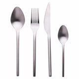 24-teiliges Besteckset aus Edelstahl in Satin-silber