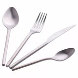 24-teiliges Besteckset aus Edelstahl in Satin-silber