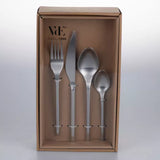 24-teiliges Besteckset aus Edelstahl in Satin-silber