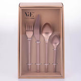 24-teiliges Besteckset aus Edelstahl, in Satin-kupfer