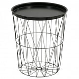 Beistelltisch 40 x 46 cm in Weiß / Kupfer / Schwarz auswählbar