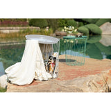 Beistelltisch 40 x 46 cm in Weiß / Kupfer / Schwarz auswählbar