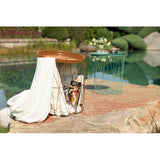 Beistelltisch 40 x 46 cm in Weiß / Kupfer / Schwarz auswählbar