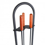 Kaminbesteck 3-teilig schwarz