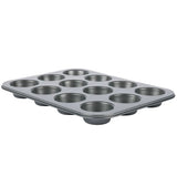 2er-Set Muffinform für je 12 Stück in grau