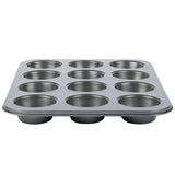 2er-Set Muffinform für je 12 Stück in grau