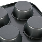 2er-Set Muffinform für je 12 Stück in grau