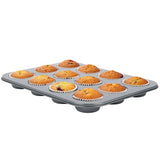 2er-Set Muffinform für je 12 Stück in grau