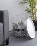 Beistelltisch 40 x 46 cm in Weiß / Kupfer / Schwarz auswählbar