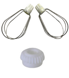 2 Stk. Schneebesen & 1 Stk. Zwischenrad Alternativteil: kompatibel mit Mixi-Mixomat-Kohler Küchenmaschinen bis Bj. 2008