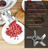 WOLFCUT - Kreuzmesser Tool Steel kompatibel mit allen gängigen Fleischwolf Marken Größe 32