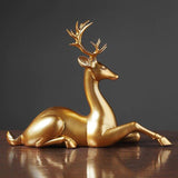 Eleganter goldener Flaschenhalter in Hirschform