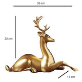 Eleganter goldener Flaschenhalter in Hirschform