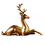 Eleganter goldener Flaschenhalter in Hirschform