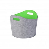 Aufbewahrungskörbe Filz 2tlg.grau/grün