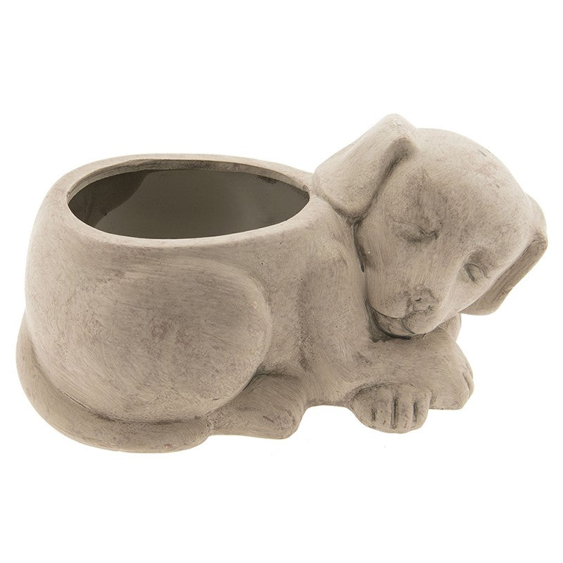 Blumentopf schlafender Hund 29x17x15cm – Homeflixx