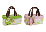 Oster-Deko-Set 4-teilig – Frühlingshäschen, bunte Eier mit Aufschrift & 2 Osterkörbe