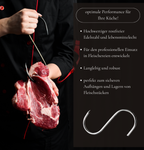 WOLFCUT - 20 Stk. S-Haken 80/4 mm einseitig angespitzt