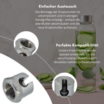 Ersatzmutter aus Aluminium kompatibel mit SodaStream Crystal 1.0/2.0, Penguin, Cool Easy / Kitchen Aid