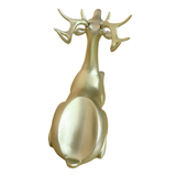 Eleganter goldener Flaschenhalter in Hirschform