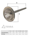 WOLFCUT - Wurstfülltrichter 3er-Set + Führungsscheibe kompatibel mit allen gängigen Fleischwolf Marken Größe 22 INOX