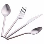 24-teiliges Besteckset aus Edelstahl in Satin-silber