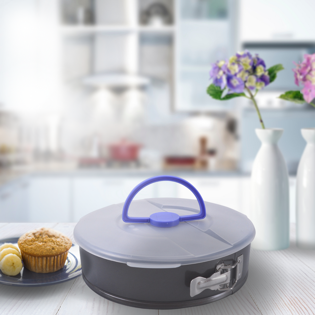Premium Springform mit Transportdeckel – 26 cm – Homeflixx