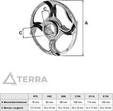 WOLFCUT - Sichelringmesser kompatibel mit allen gängigen Fleischwolf Marken Größe R70