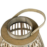 Laterne aus Bambus ca. 33x40x33 cm