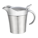 Thermo-Sauciere mit Klappdeckel silber ca. 400 ml