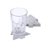 Filzuntersetzer 6er-Set Tannenbaum mit Schleife