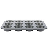 2er-Set Muffinform für 12 Stück in grau