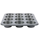 2er-Set Muffinform für 12 Stück in grau