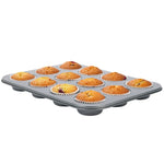2er-Set Muffinform für 12 Stück in grau