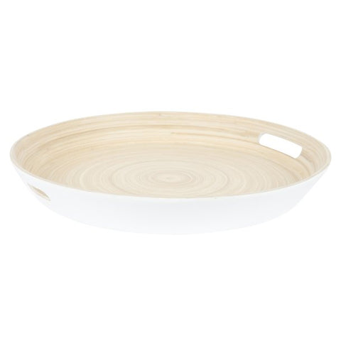Serviertablett aus Bambus Ø42 cm