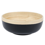 Elegante Bambusschüssel in Schwarz Ø 20 cm – Stilvoll und Natürlich