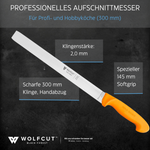 WOLFCUT Gold Serie - Aufschnittmesser 30 cm Klinge