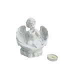 Kerzen-/Teelichthalter 3er-Set Engelfiguren