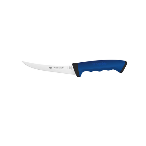 WOLFCUT SoftGrip BLUE-Serie - Ausbeinmesser 15 cm gebogene flex Klinge