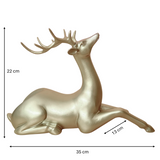 Eleganter goldener Flaschenhalter in Hirschform