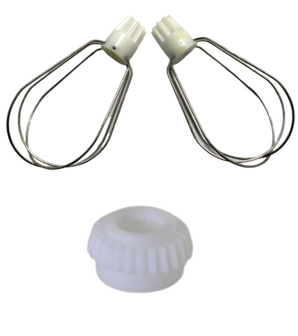 2 Stk. Schneebesen & 1 Stk. Zwischenrad Alternativteil: kompatibel mit Mixi-Mixomat-Kohler Küchenmaschinen bis Bj. 2008