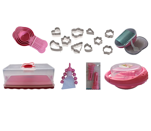 8-tlg. Premium Backset in Pink