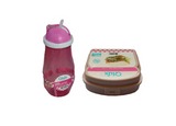 Lunchbox & Trinkflasche Set in Blau oder Pink