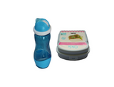 Lunchbox & Trinkflasche 400ml Set in Blau oder Pink