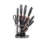 9-tlg. Premium Küchenmesser-Set – Schwarz oder Grau