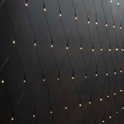 Dekorative Lichternetz warmweiß 320 LED's 3 m x 1.5 m Innen- und Außen