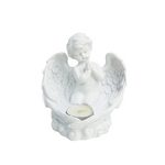 Teelichthalter 2er-Set betende Engelfiguren