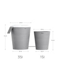 Boum 2 Starter Set: 35L Wassertank + Steuerung + Pflanztopf 15L grau