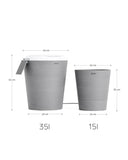 Boum 2 Starter Set: 35L Wassertank + Steuerung + Pflanztopf 15L grau