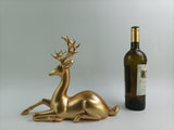 Eleganter goldener Flaschenhalter in Hirschform